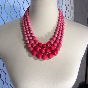 Pink beaded necklace